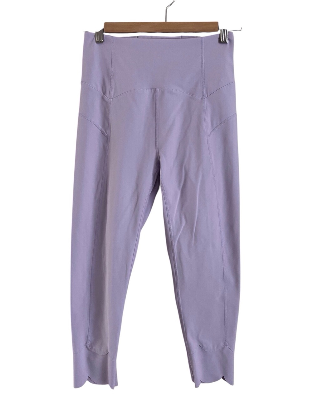 Free People FP Movement Legging Lavender Light Purple Scallop Edge Active Small